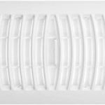 HSI Plastic Floor Register, 4x10 Inch, White