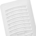 HSI Plastic Floor Register, 4x10 Inch, White