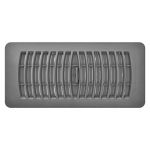 Imperial RG1429 Louvered Plastic Floor Register, 4x10 Inch, Grey