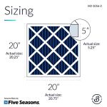 ELECTRO AIR M2-1056 GENUINE 20x20x5 (Actual Size: 20-1/4 x 20-3/4 x 5-1/4 MERV 11 GOODMAN, ELECTRO-AIR, FIVE SEASONS, CARRIER, AMANA 20X20 MEDIA FILTERS Case of 3 Filters.PRIME OEM PRODUCT