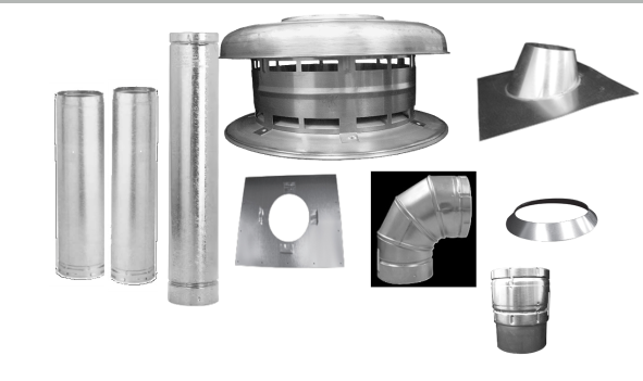 4 inch b vent heating kit