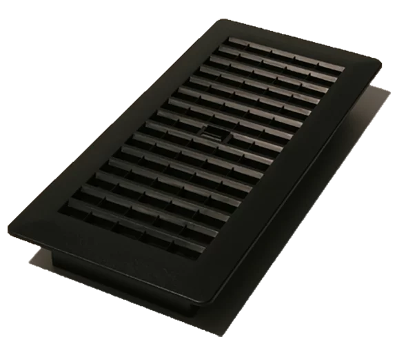 Decor grates pl410 blk plastic floor register with damper