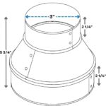 Hvac premium 4″ to 3″ round sheet metal duct reducer 2 150x150