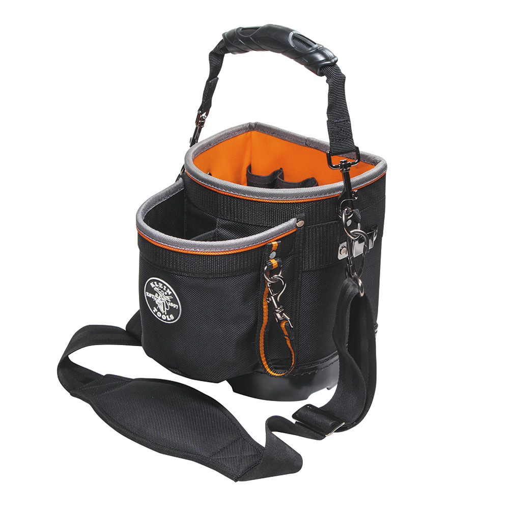 Klein tools 55419sp 14 tradesman pro 14 pocket tool tote bag with shoulder strap