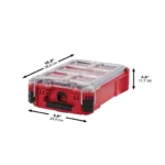Milwaukee 48 22 8435 packout compact organizer 5 removable bins — red black5 150x150