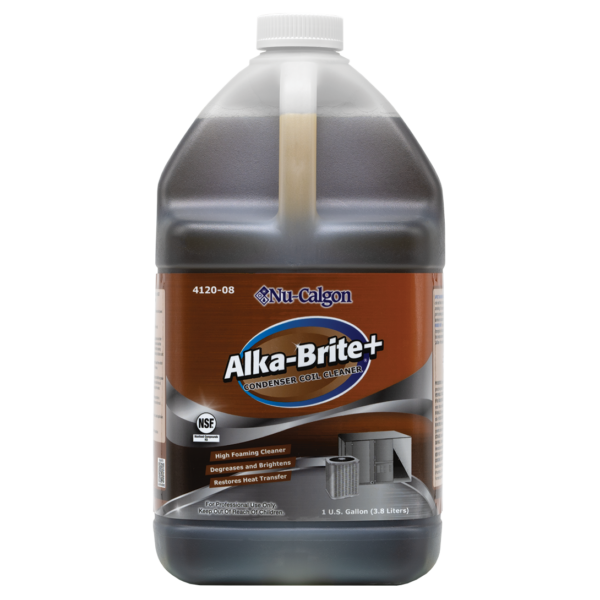Nu calgon 4120 08 alka brite plus high foaming condenser coil cleaner 1 gallon
