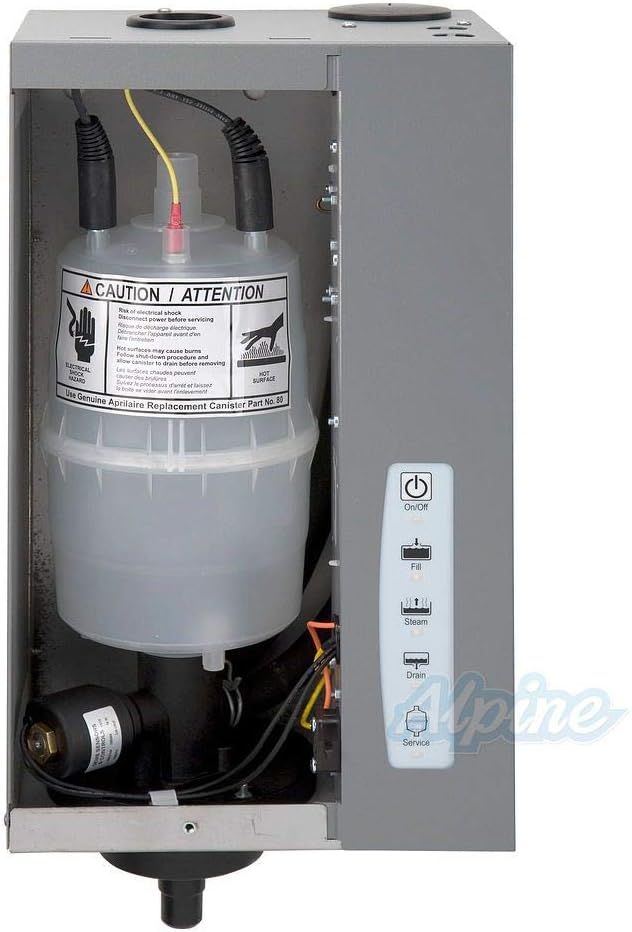 Aprilaire 800lc whole house steam humidifier for low conductive water