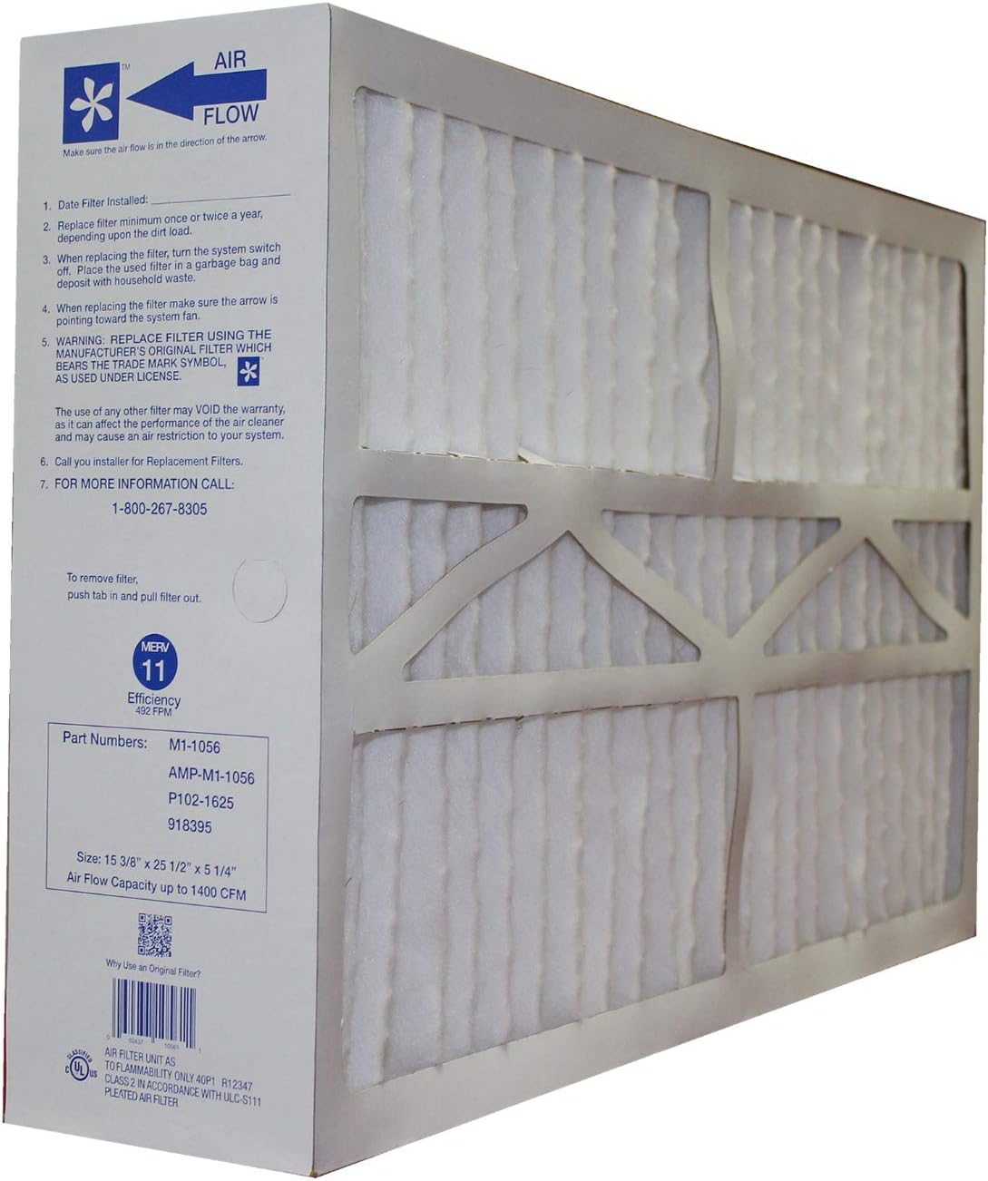 Carrier bryant m1 1056 genuine oem merv 11 media air filter