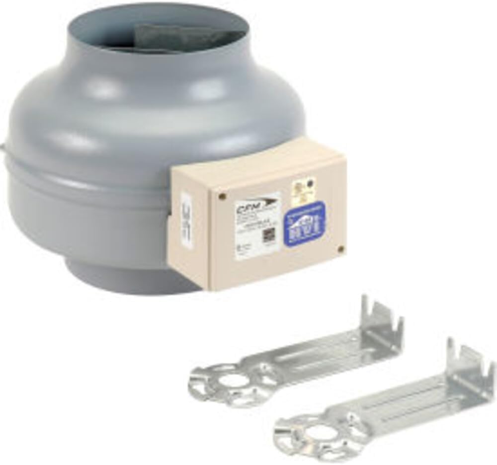 Continental fan axc series 6 inch heavy gauge in line centrifugal duct fan