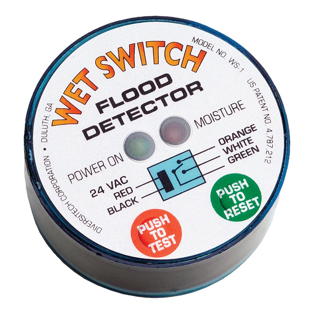 Diversitech asurity ws 1 wet switch condensate flood detector 24vac 5 wire