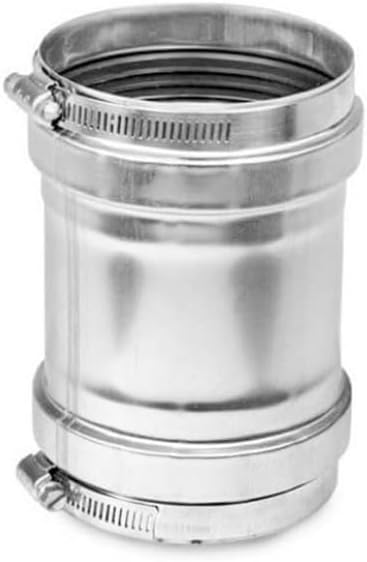 Flexmaster novavent 2nvrha4 4 inch stainless steel appliance adapter with back flow preventer