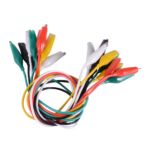 Generic 50cm double ended alligator clip jumper wire test lead 10 piece set 2 150x150