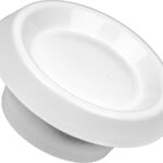 Hvac premium over sized 5 inch round plastic louver vent grille cover — white4 150x150