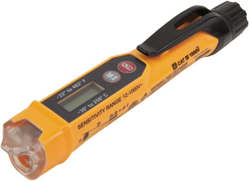 Klein tools non contact voltage tester with infrared thermometer