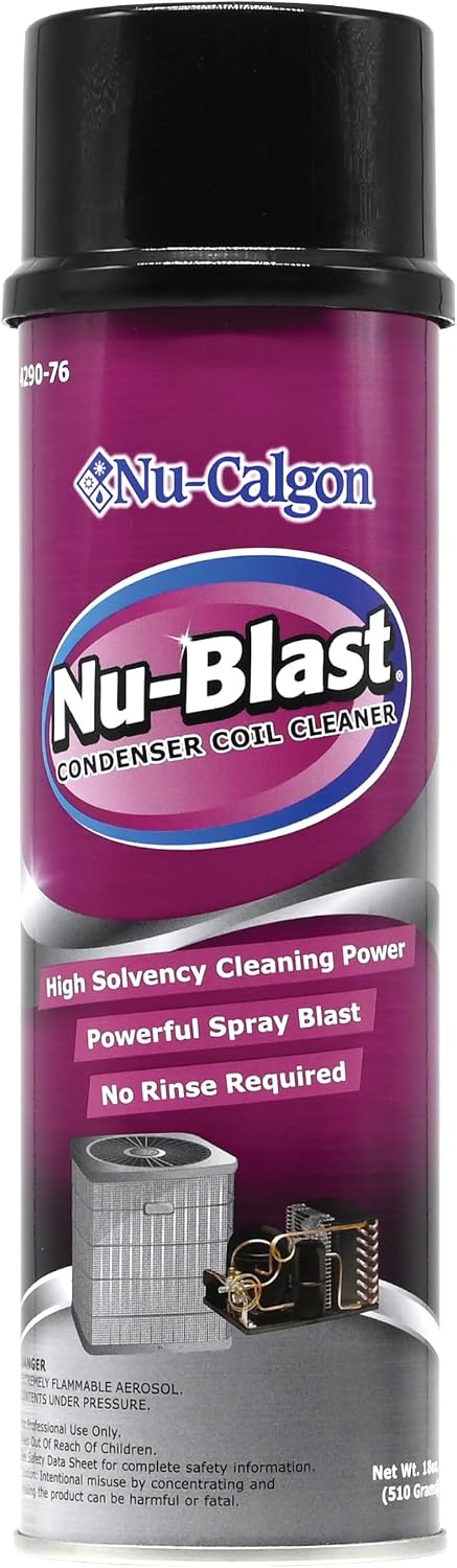 Nu calgon nu blast aerosol condenser coil and evaporator cleaner