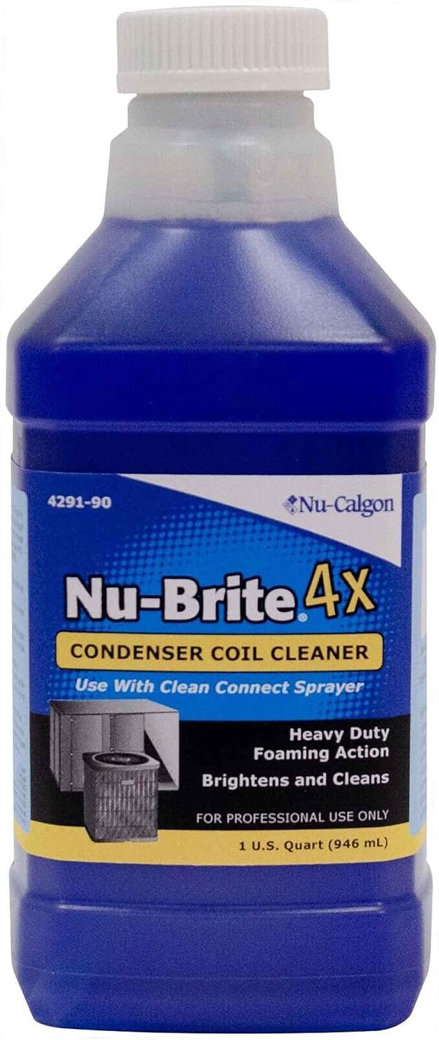 Nu calgon nu brite 4x concentrate condenser coil cleaner