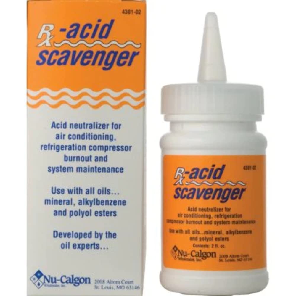 Nu calgon rx acid scavenger unpressurized hvac r oil acid neutralizer