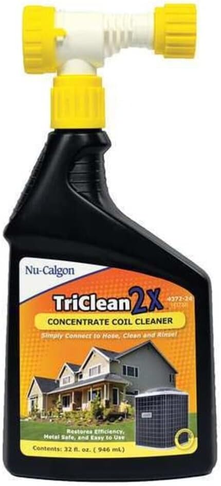 Nu calgon triclean 2x concentrate hose end sprayer condenser coil cleaner