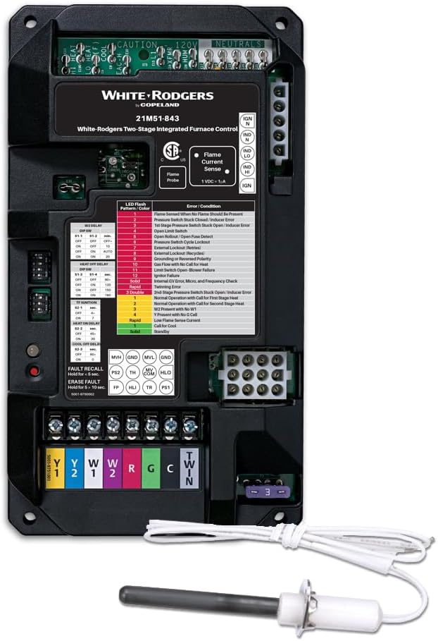 White rodgers universal integrated furnace control kit with three speed circulator