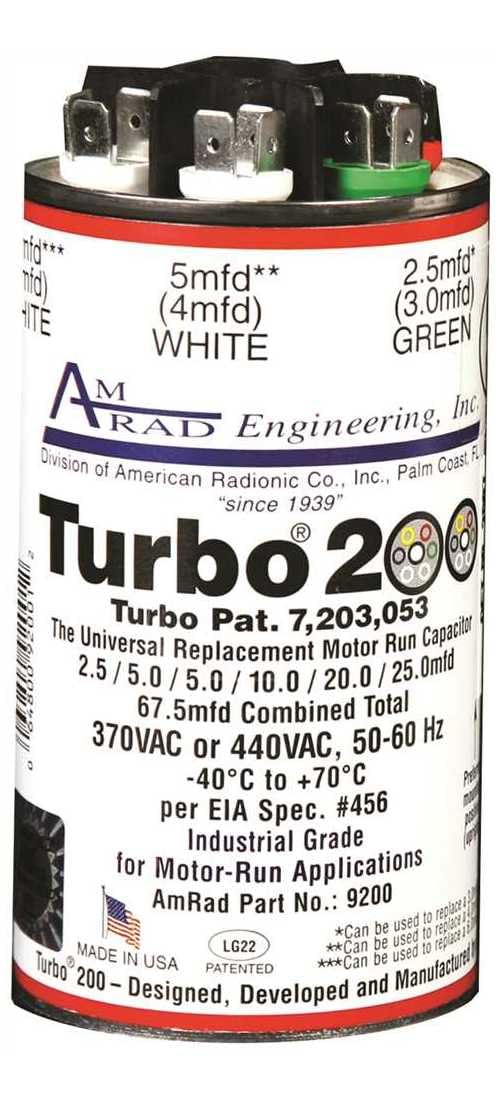 Amrad engineering universal multi tap motor run capacitor