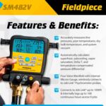 Fieldpiece sman series 4 valve wireless digital refrigerant manifold with micron gauge 2 150x150