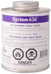 Ipex system 636 flue gas venting pvc cpvc purple pipe primer