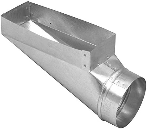 Imperial galvanized steel right angle end boot duct fitting