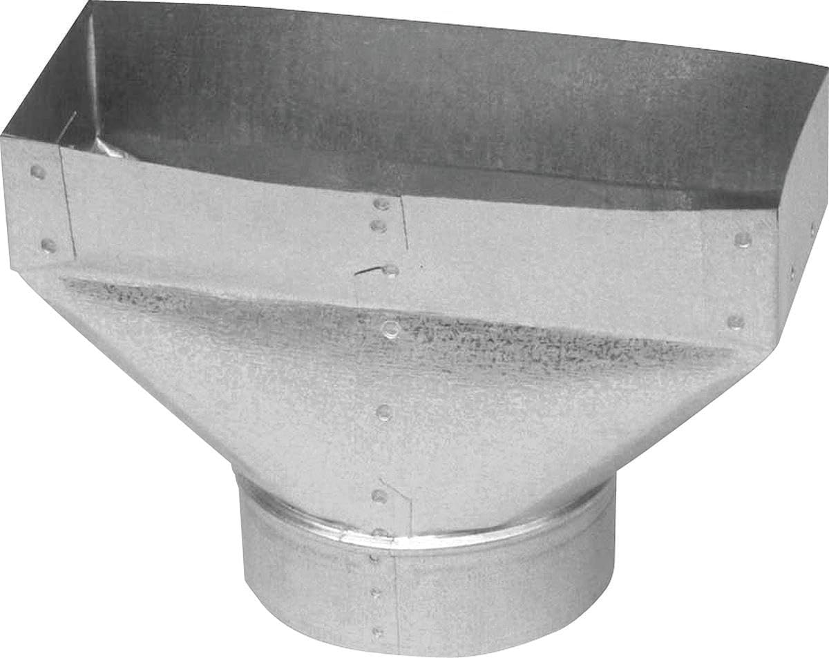 Imperial galvanized steel universal straight register boot