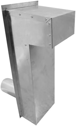 Imperial manufacturing 4 inch galvanized sheet metal fresh air intake snorkel hood