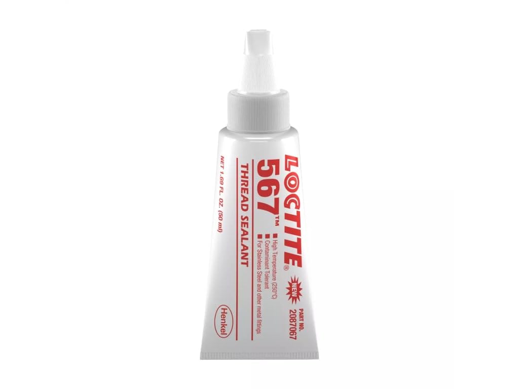 Loctite 567 pst high temperature stainless steel metal pipe thread sealant