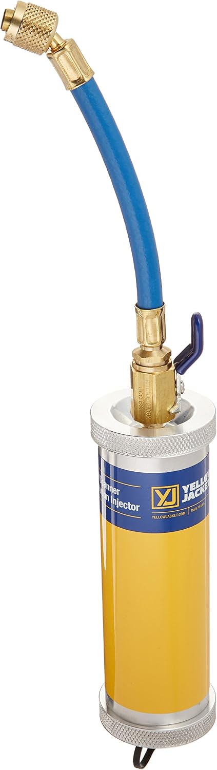 Yellow jacket system fluid lubricant uv dye oil injector