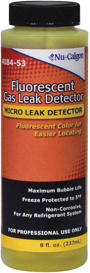 Nu calgon fluorescent gas leak detector liquid 8 oz
