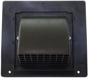Primex polymer resin outside wall exhaust vent cap 4 black