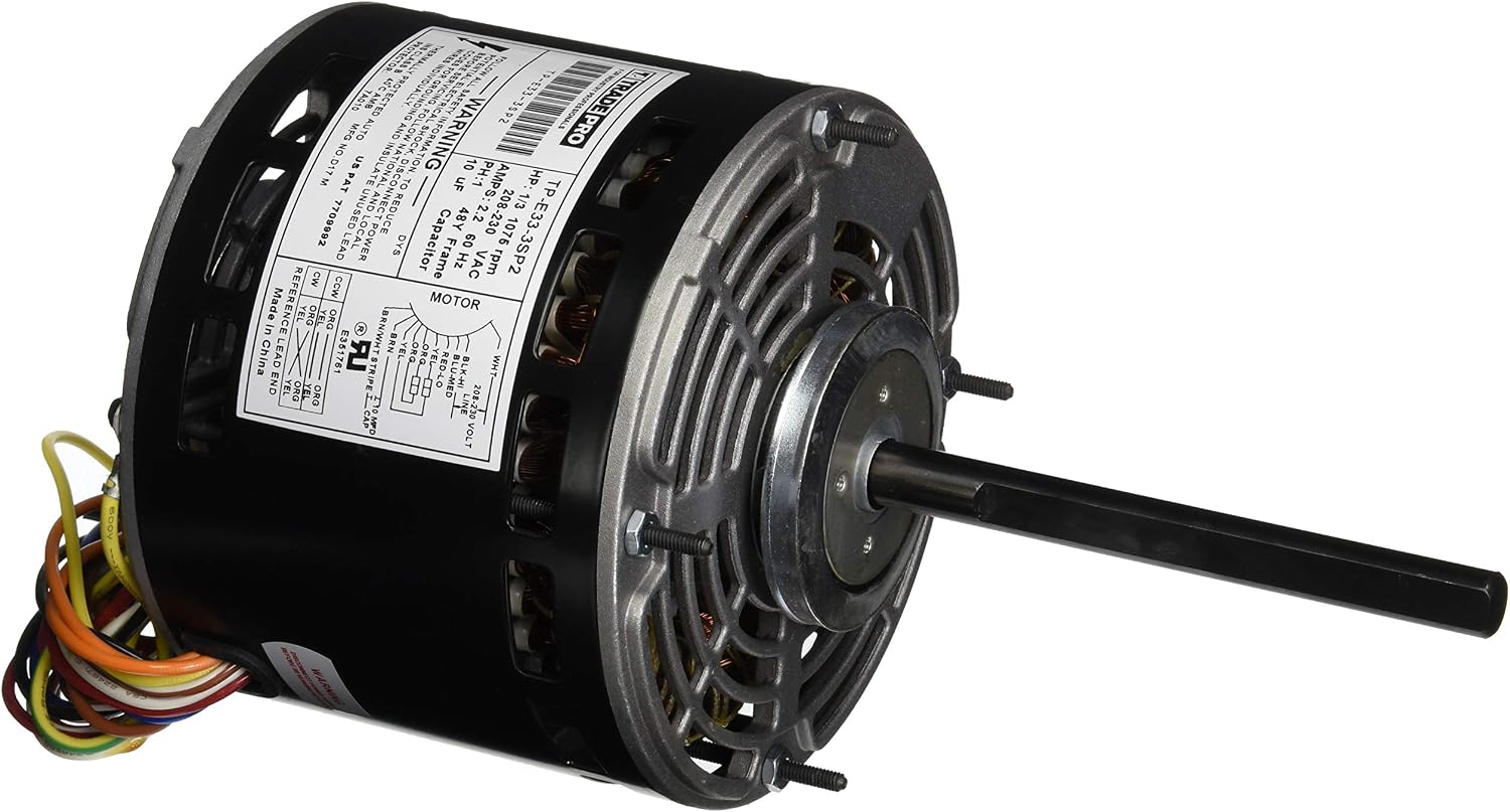 Toptech commercial evaporator fan motor 1 15 hp 115v